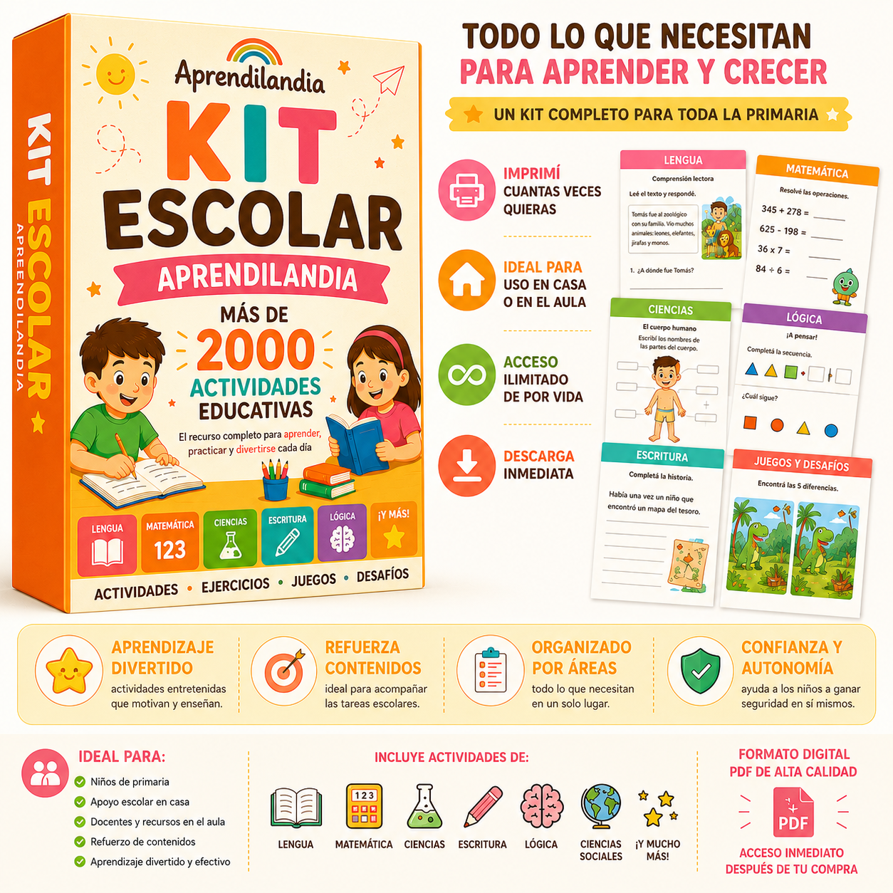 "Kit Escolar Aprendilandia"